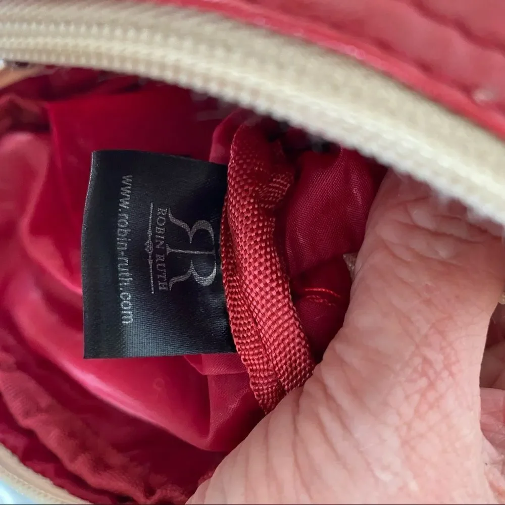 New Robin Ruth Red Vintage Style Madrid Messenger Crossbody Bag